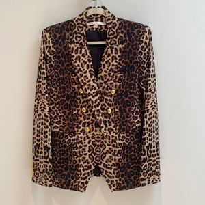 Leopard print size 10 Dickey jacket Veronica Beard